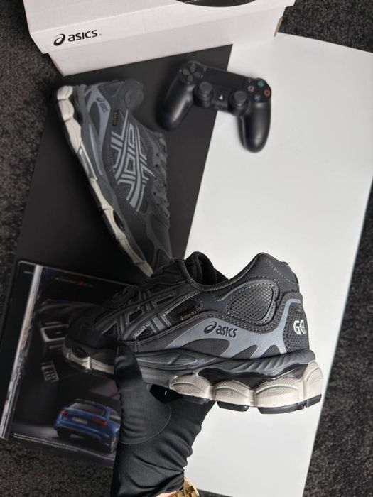 Мужские кроссовки асикс гель ник ASICS Gel-NYC GTX Grey White [41-46]