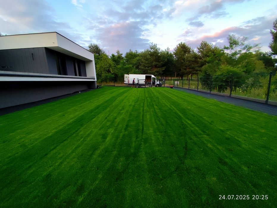 Automatyczne Nawodnienie Ogrodu Trawa z Rolki  Zakładanie Ogrodów