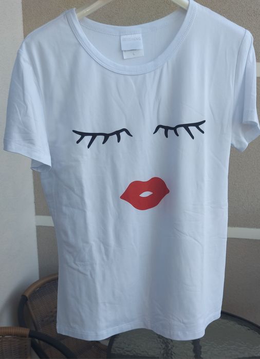 Koszulka z motywem ust