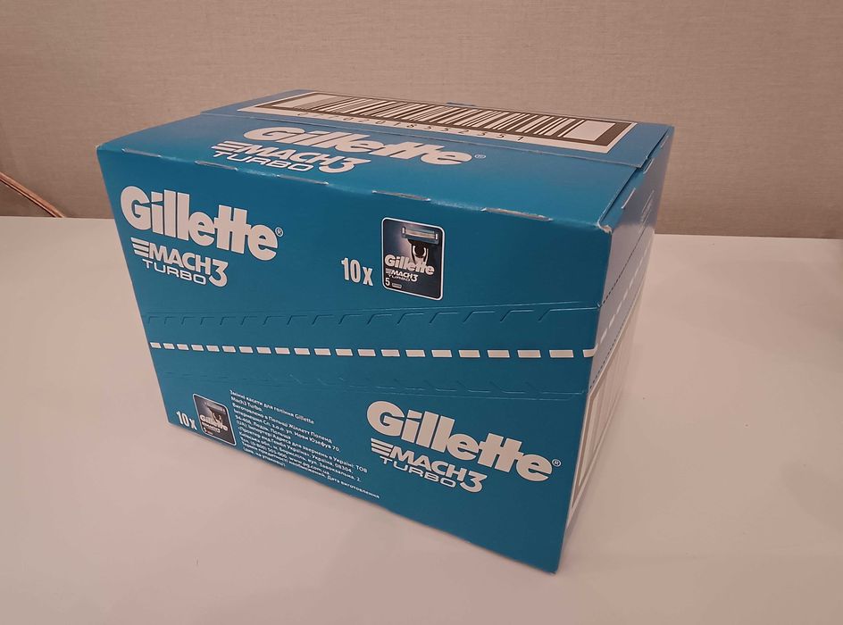 Змінні картриджі для гоління  чоловічі Gillette Mach3 turbo.