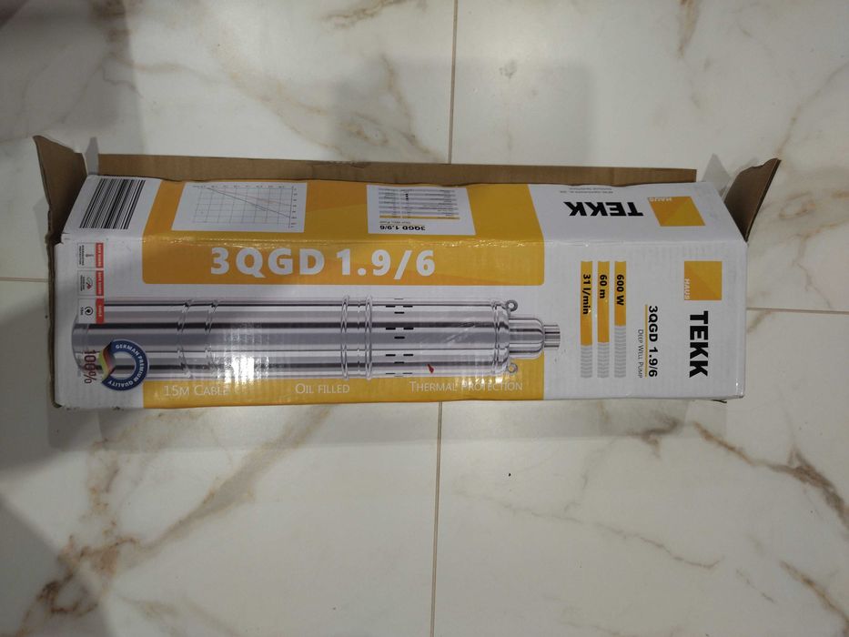 Глибинний/сведловинний насос шнековий TEKK HAUS 3QGD 1.9/6 600W