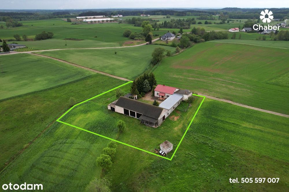 Siedlisko w sąsiedztwie lasów 17 km od Włocławka, dom 100m2
