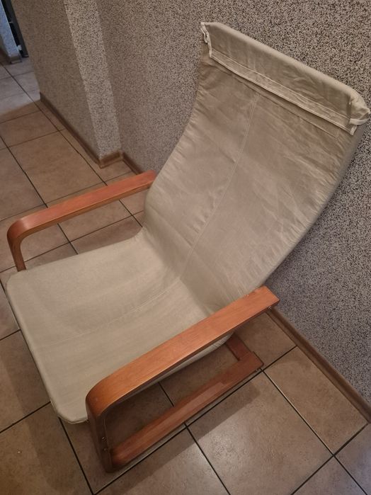 Fotel Ikea drewno