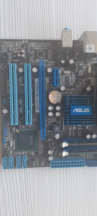Комплект мать asus p5g41-m lx/gb ОЗУ 4гб CPU 4 ядра
