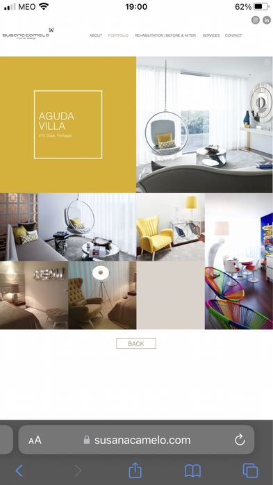 Cadeiräo e almofadas amarelas susana camelo