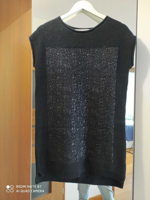 Piękna tunika Solar r. S ciepła z wełną, sweter