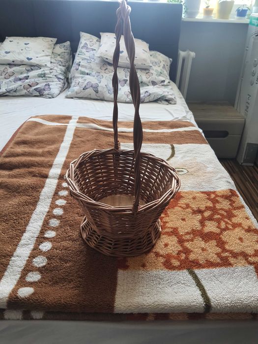 Kosz Wiklinowy na Prezent lub na Kwiatka