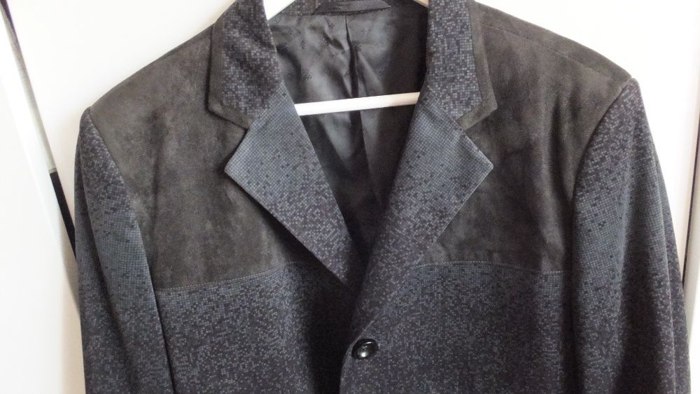 р. XL 50 Time of Style удлиненный велюровый  пиджак х/б оксамит