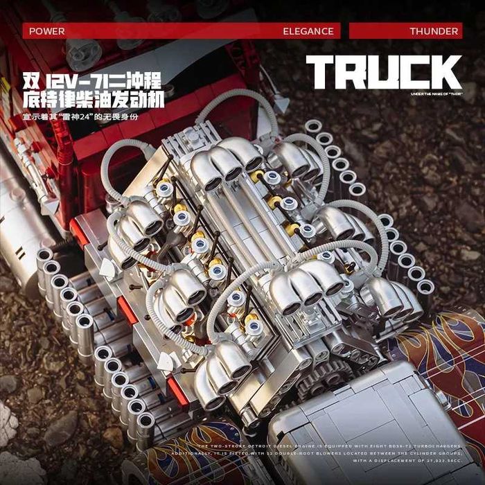 ‼️Ексклюзив‼️Конструктор Thor 24 Heavy Trucks, 73 см, в коробці