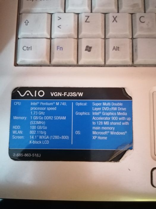 Sony VAIO Computer with 4 GB RAM64729883315969124