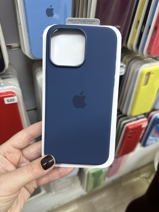 Силіконовий чохол на 15, 15 pro, 15 pro max з Magsafe, чехол на айфон