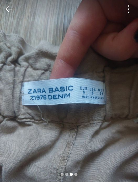 Spodenki z wysokim stanem z paskiem Zara