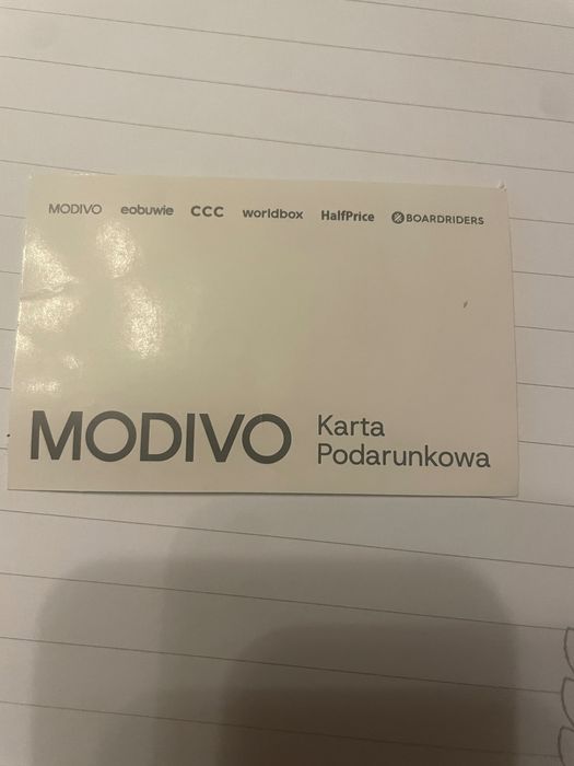 Karta podarunkowa modivo