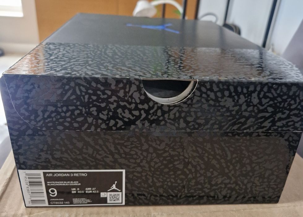 Jordan 3 Blue Racer