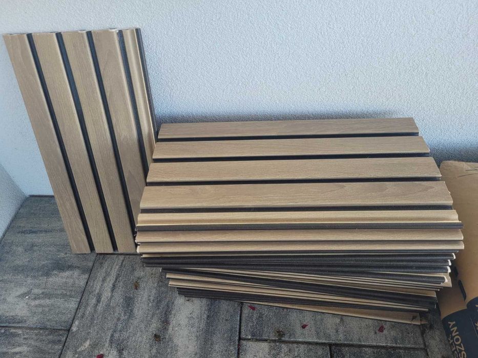 Panel lamelowy Vilo Fronto V-Black , odcinki, dąb