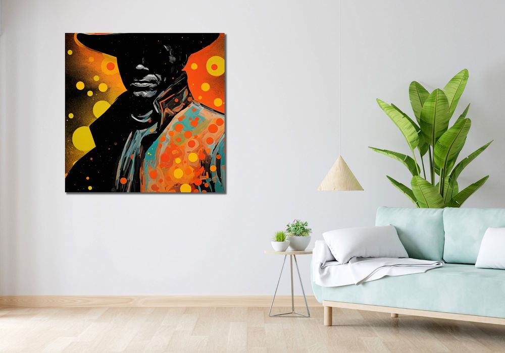 Obraz 100x100cm Kowboj Kosmosu