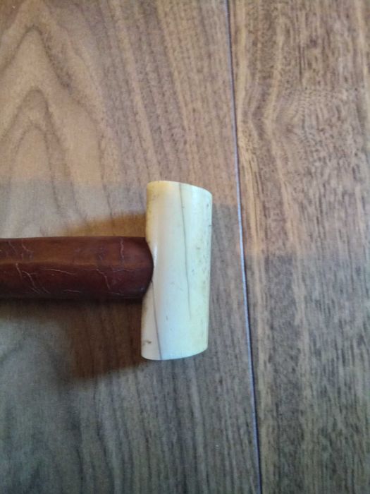 Pejcz bat szpicruta "bykowiec" zabytkowy oprawiony w kość s.