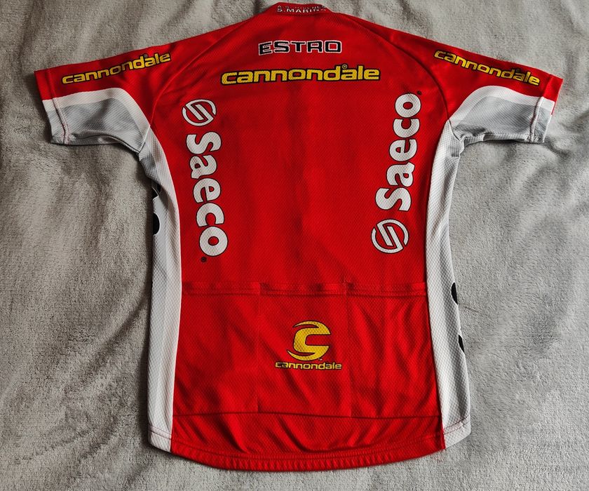 Koszulka rowerowa, męska Cannondale Saeco ta dwie spodenki tej firmy