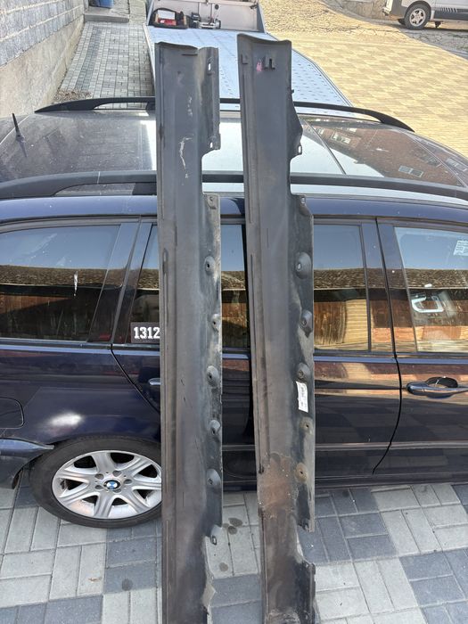 Nakładki progowe progi m pakiet bmw e46 sedan touring black sapphire metallic