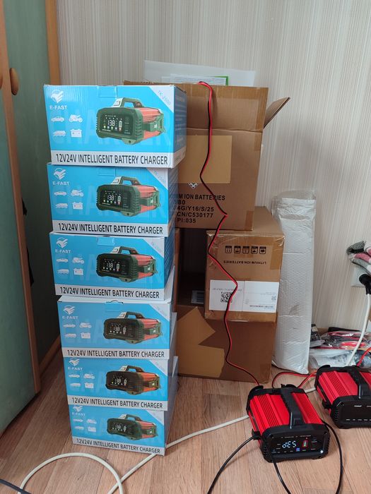 Імпульсний зарядний пристрій для LiFePo4 батарей TK2500 12V*25А