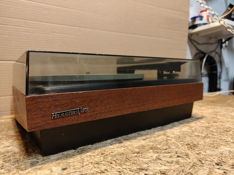 Gramofon His Masters voice 643 FF, Made in Denmark, retro, vintage