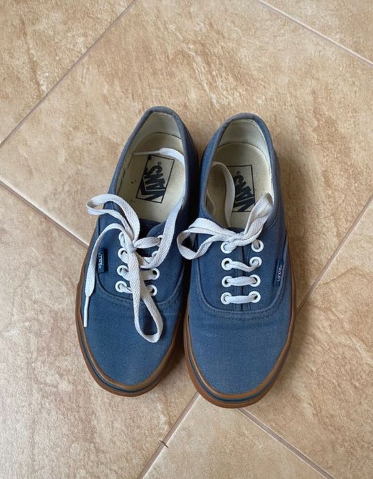 Vans trampki jeansowe z ruda podeszwa