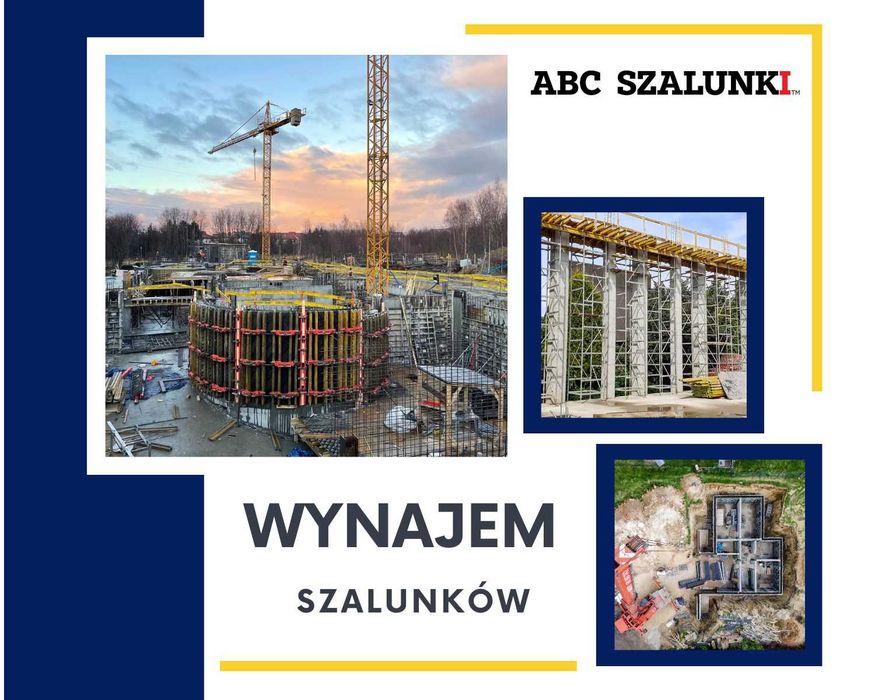 WYNAJEM Szalunki stropowe ścienne deskowania fundamenty ogrodzenia