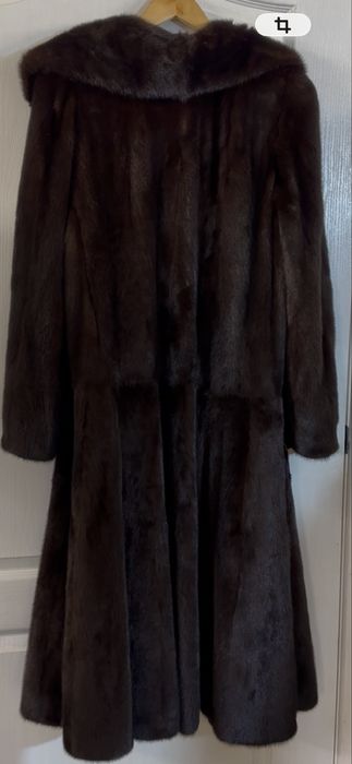 Рр 48-50. Норковая шуба в пол.  Плюшечка NAFA!