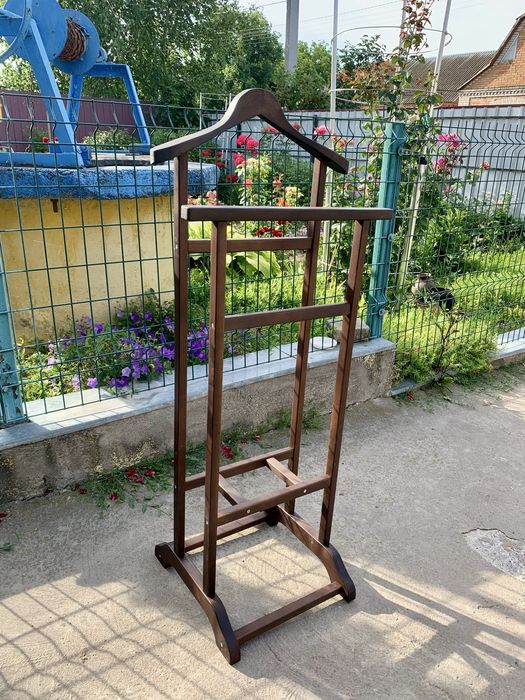 Вішалка Для Одягу Підлогова Дерев'яна З Натурального дерева
