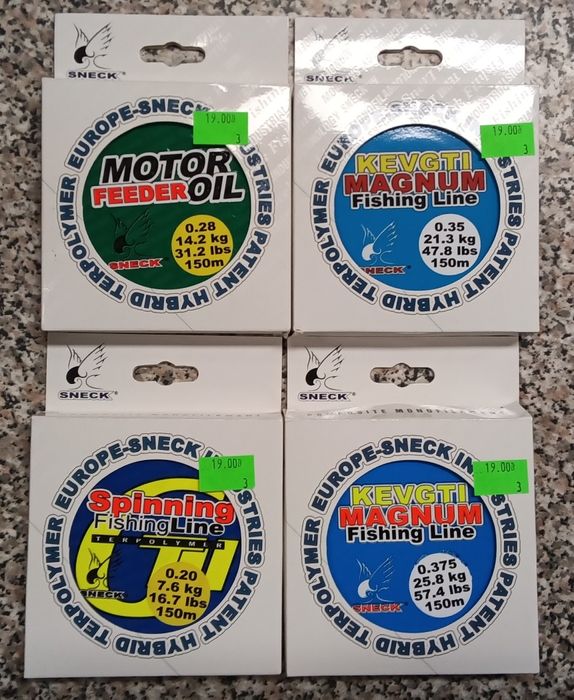 Żyłka wędkarska Sneck 150 m różne rodzaje