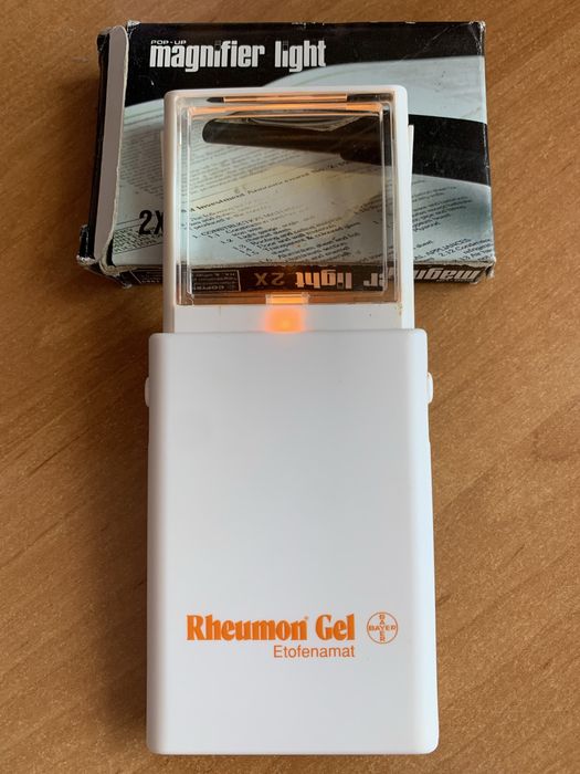 Podświetlane szkło powiekszajace