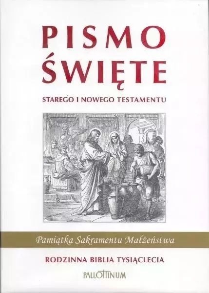 Biblia Tysiąclecia rodzinna biała (ślub). Pallottinum. Nowy Produkt