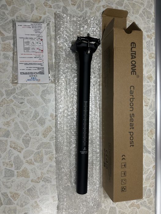 Карбоновый подседельный штырь, Carbon Elita One, 27.2, 350мм, seatpost
