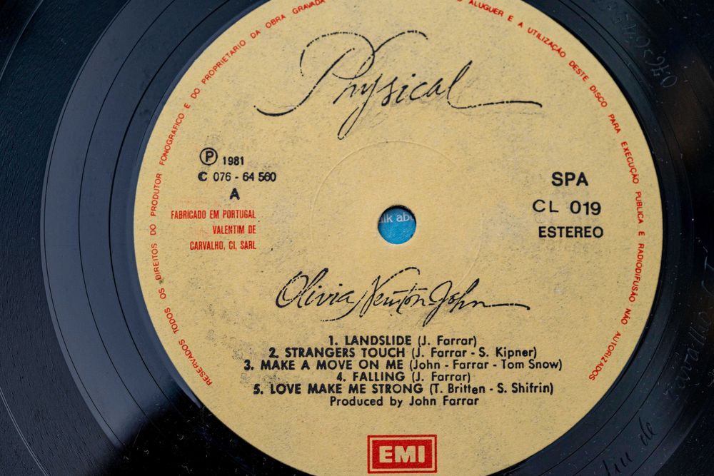 Disco de vinil Olivia Newton John, Physica