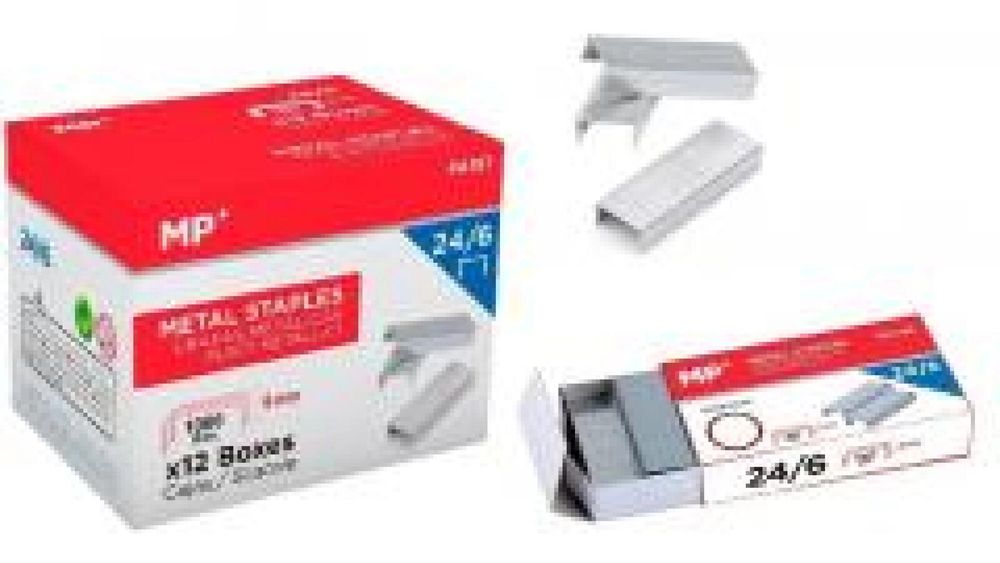 Zszywki 24/6mm 12x1000szt MP Main Paper pudełko,94x72 mm