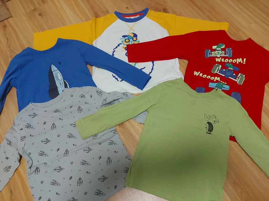 Bluzki z długim rękawem r. 98/104