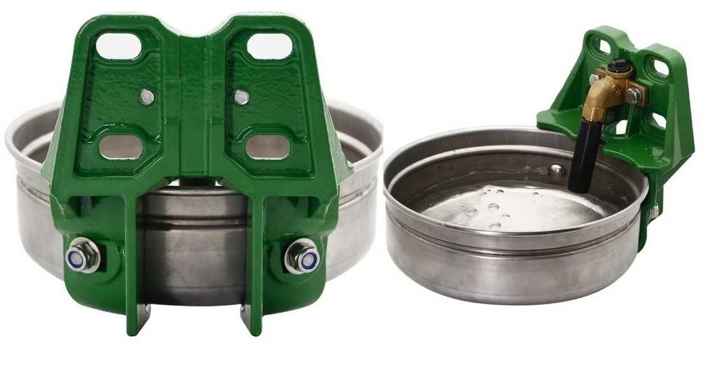 Poidło miskowe z zaworem rurowym dla bydła krów koni duże 5 litrów