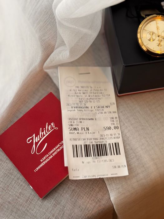 Zegarek damski Tommy Hilfiger złoty