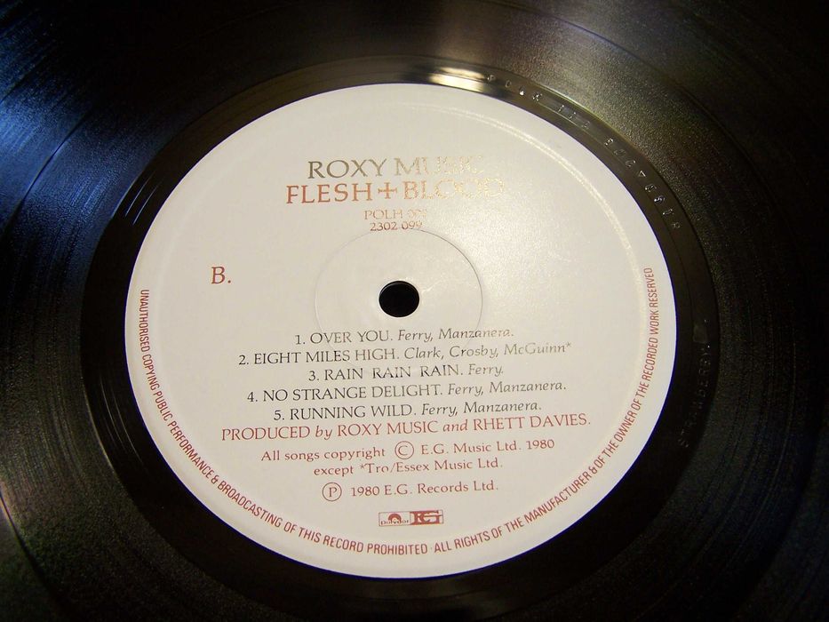 ВИНИЛ Roxy Music-Flesh+Blood VG+/NM- EX+ Англия