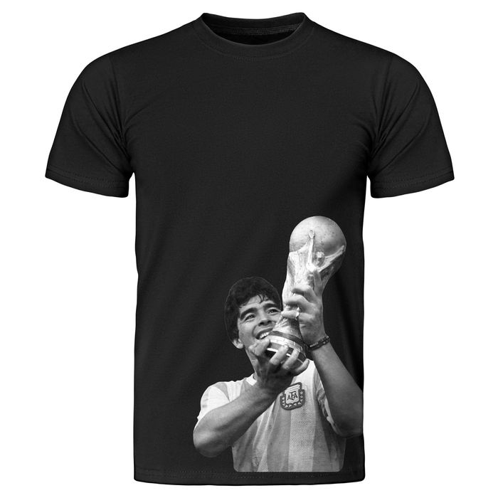 Koszulka t-shirt diego maradona nadruk czarna dowolny rozmiar