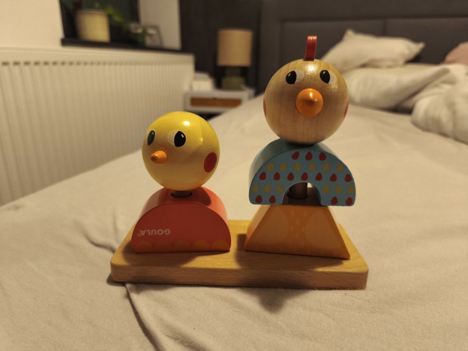 Goula ukladanka drewniana kurczaki sorter