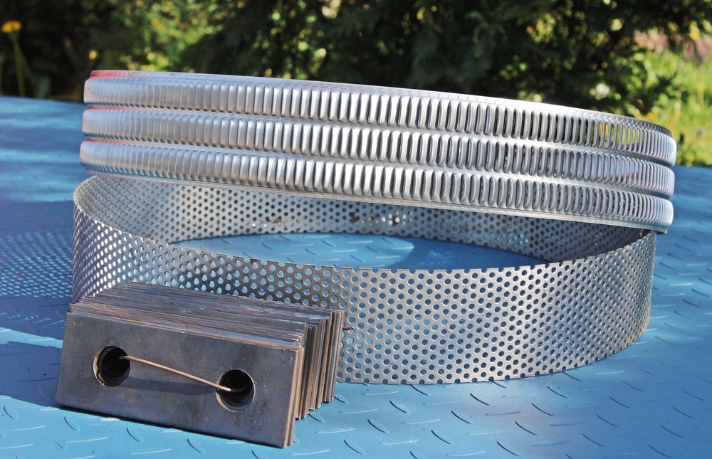 SITO 170x10,5cm Sita oczkowe 1700x106mm siatki sita do śrutownika WIR