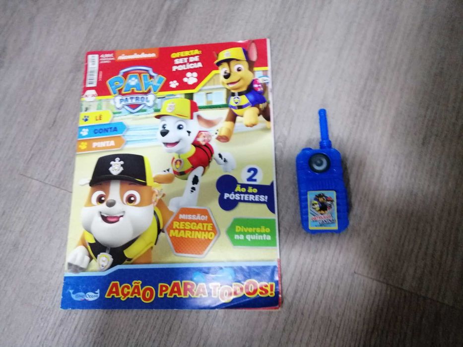 Patrulha Pata - telefone e revista