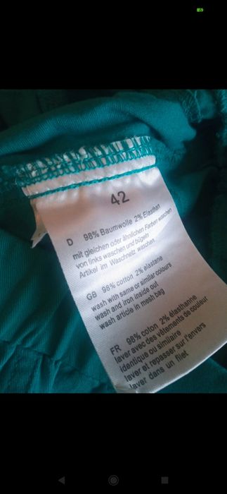 Spodnie damskie turkus 42/xl nowe
