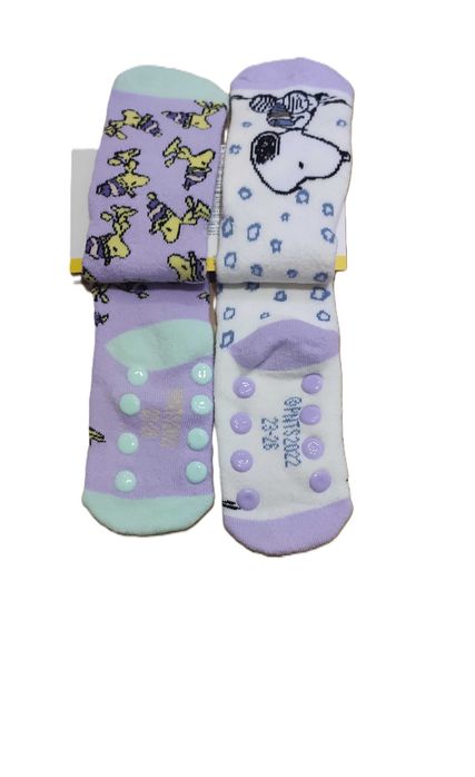 Skarpetki antypoślizgowe 23-26 Peanuts 2 pary z wypustkami