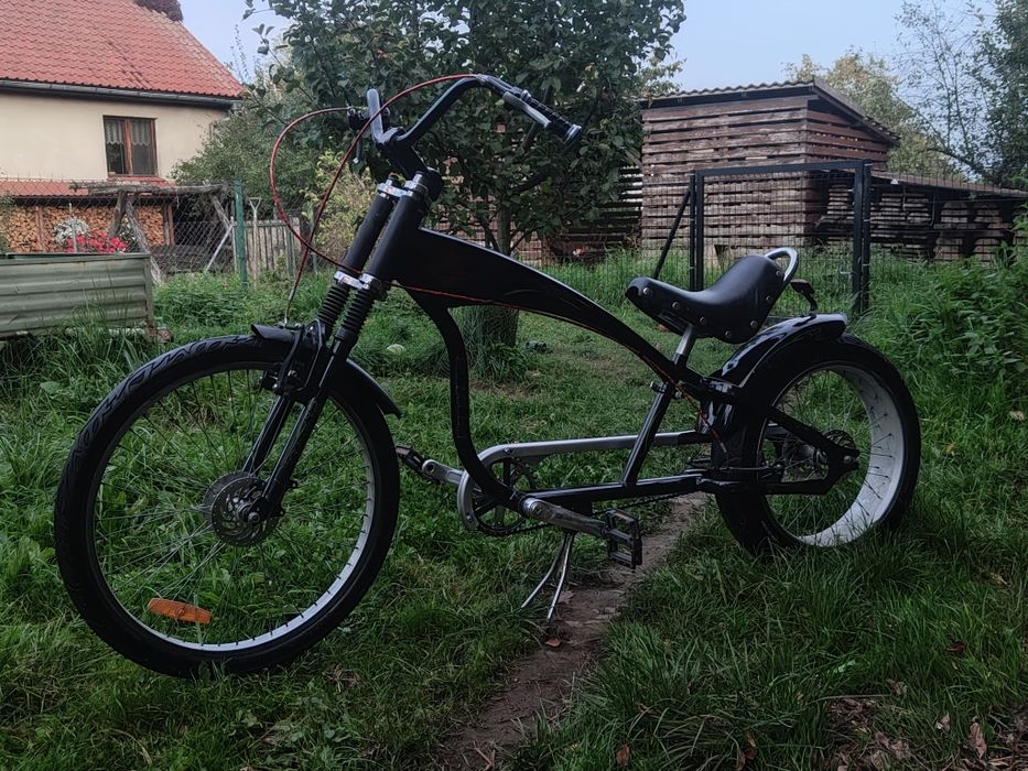 Unikatowy Rower Chopper Buffalo – Czarny Metalik, Stan BDB!