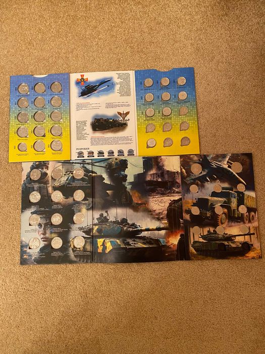 МОНЕТИ ЗСУ 2018  2024 14 шт і 23 шт див фото і опис