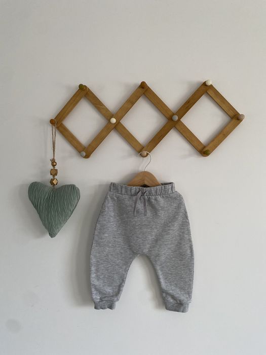 Spodnie dresowe george 74 szare grubsze