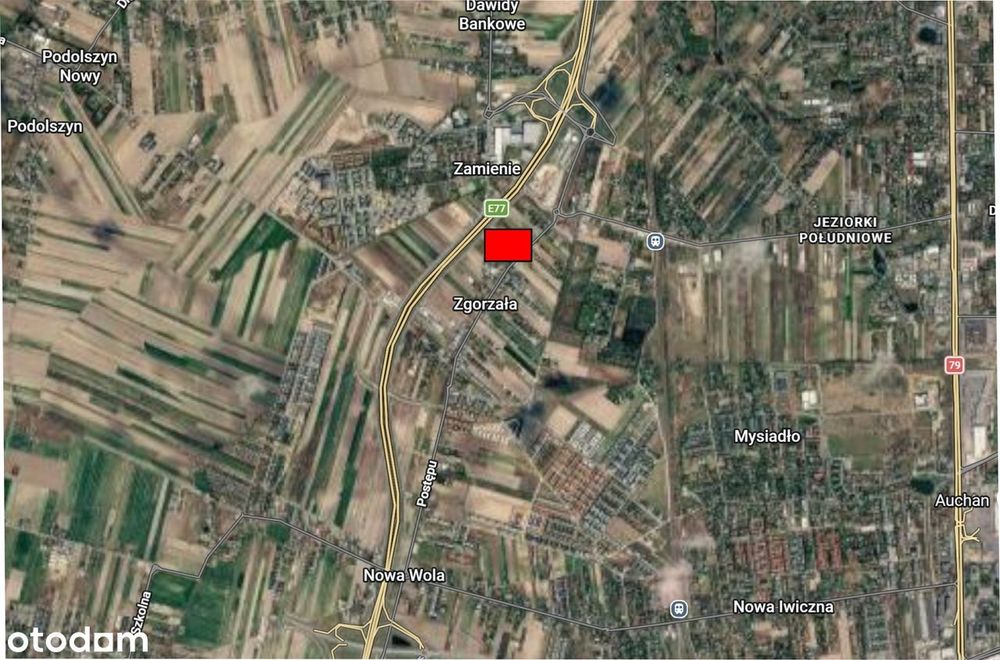 Działka 7225 m2 - z pozwoleniem na budowę 16 domów jednorodzinnych
