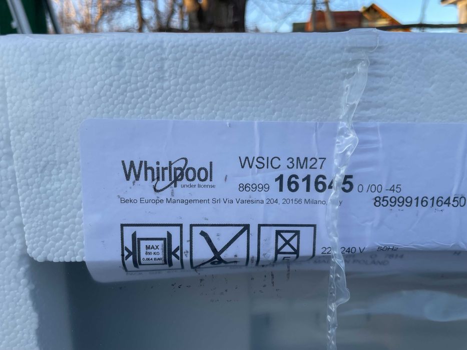 Посудомийна машина Whirlpool WSIC 3M27 Нові! Запечатані!